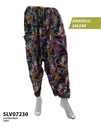 Viskon Lastik Palça Anadolu Şalvar (Cepli) SLV07230-9107