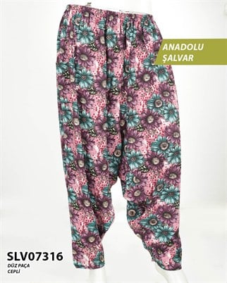 Viskon Lastik Palça Anadolu Şalvar (Cepli) SLV07316-13805