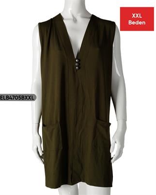 YEŞİM Viskon Yelek ELB4705BXXL-ASK