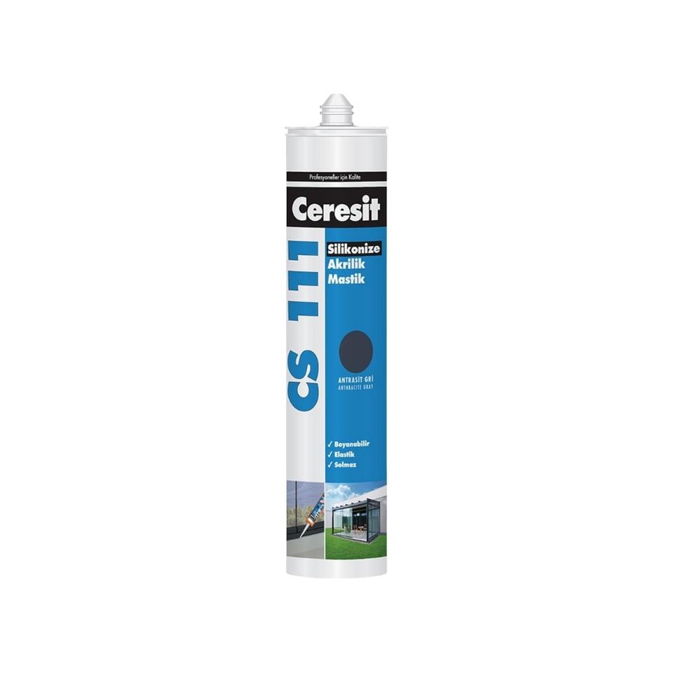 CERESİT CS111 AKRİLİK MASTİK 240 ML ANTRASİT GRİ