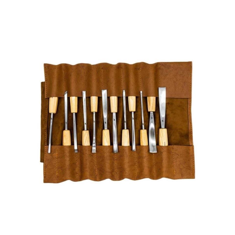 Rox Wood 0125 Deri Çantalı Premium Iskarpela Seti 12 Parça 153Rox0125