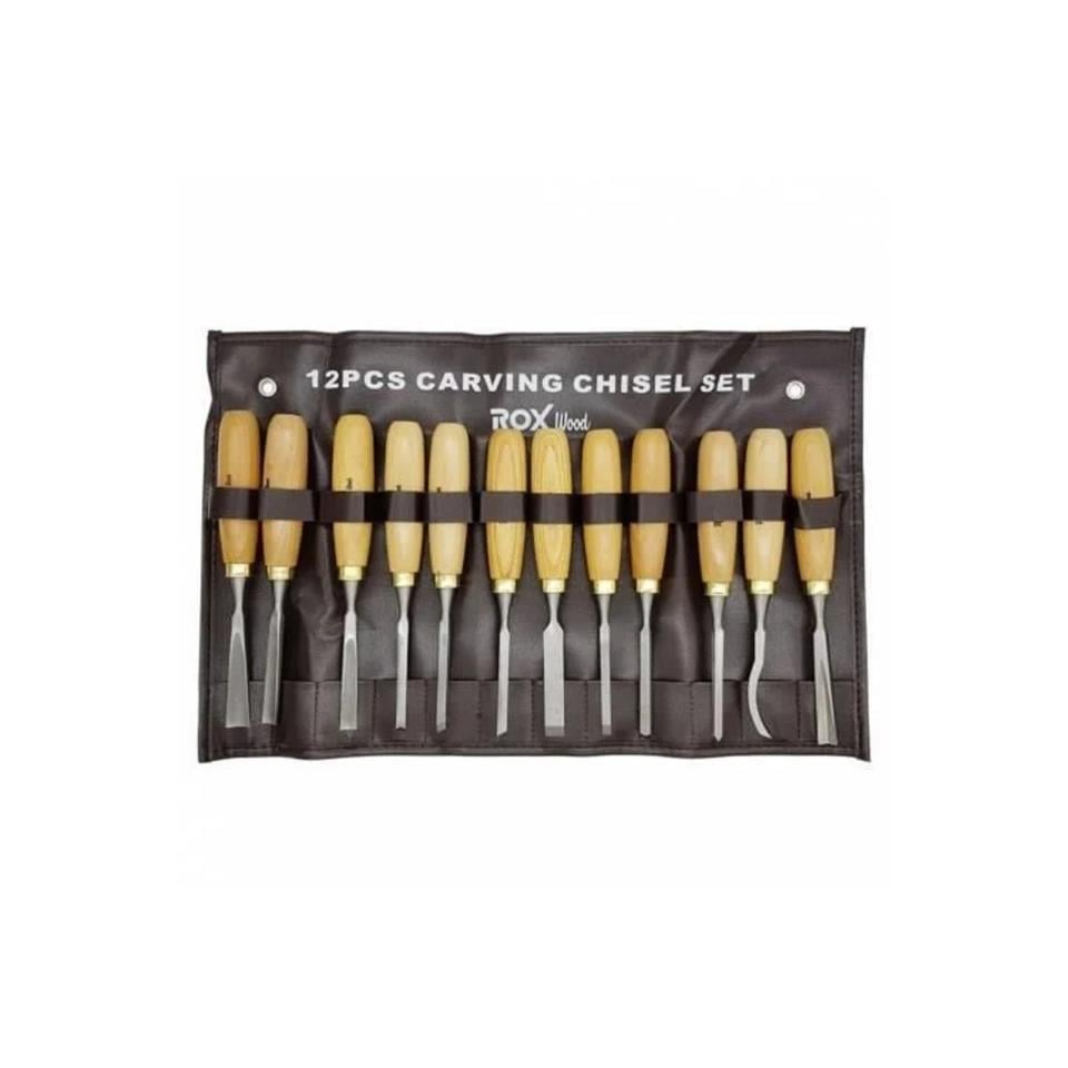 ROX Wood Ahşap Oyma Iskarpela Seti 12 Parça 15399086