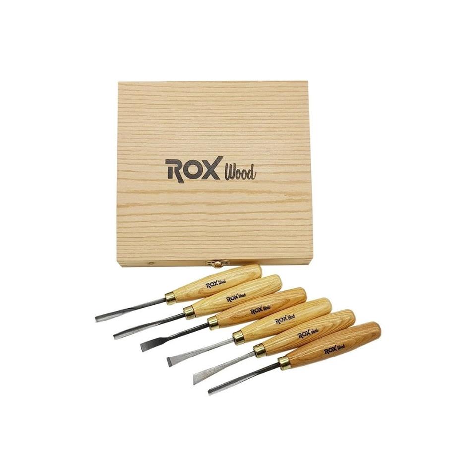 Rox Wood Ahşap Oyma Iskarpela Seti 6 Parça Ahşap Kutulu 15399063