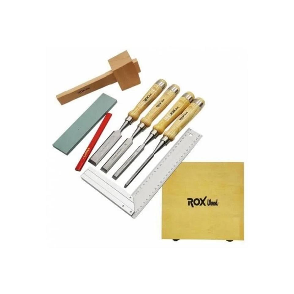 Rox Wood Iskarpela Seti 8 Parça Ahşap Kutulu 15399056