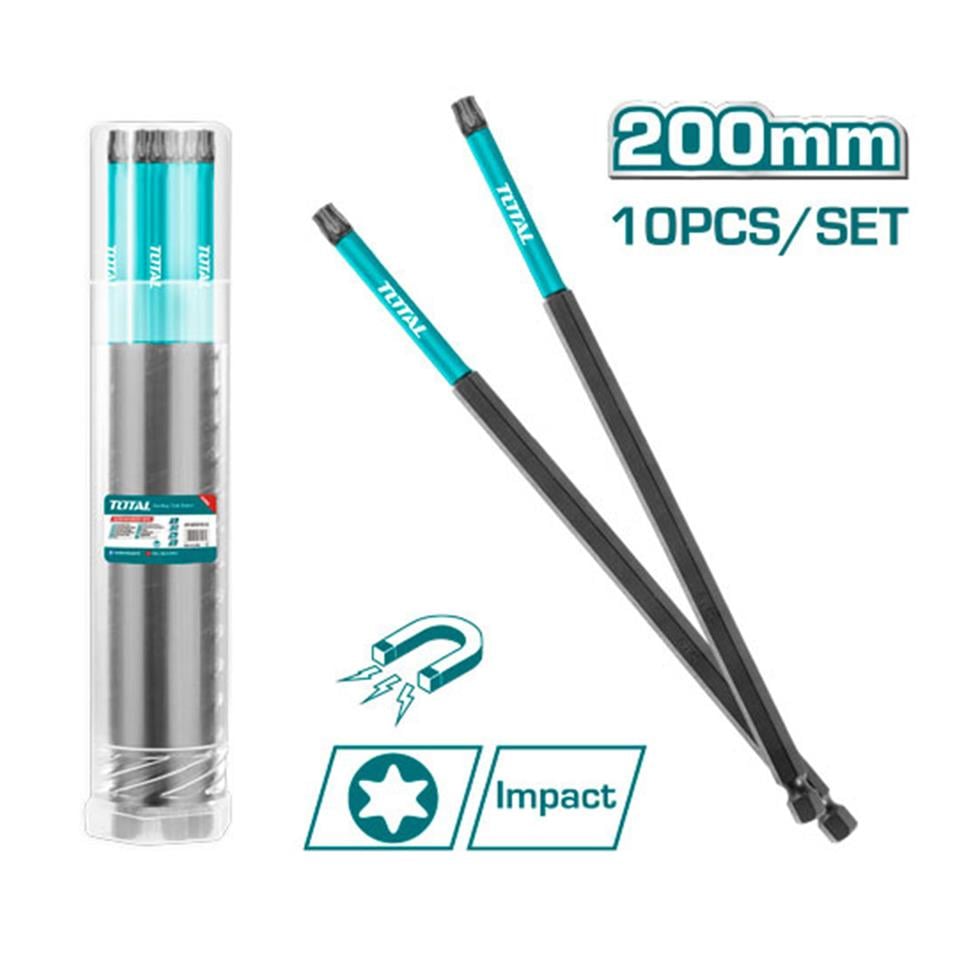 TOTAL Darbeli 200mm T25 TORX Bits Ucu - TACIM16T2583