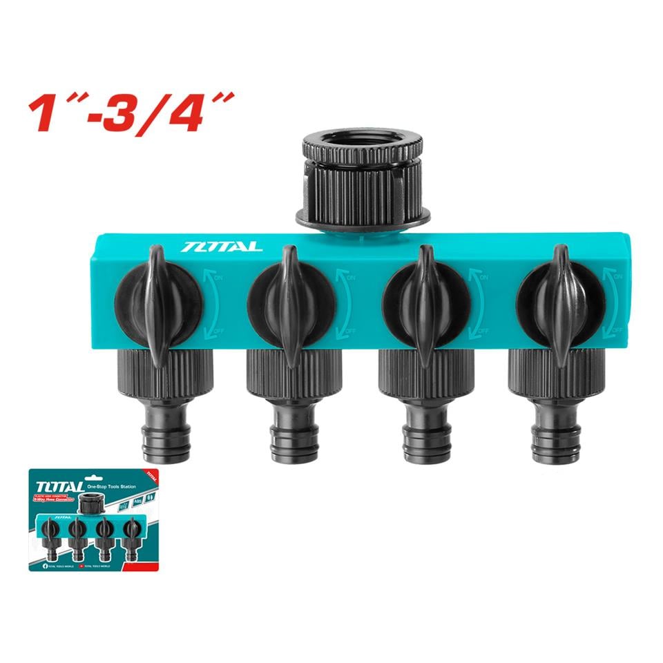 TOTAL Hortum Bağlantı Adaptörü (4 Çıkışlı) - THHC604101