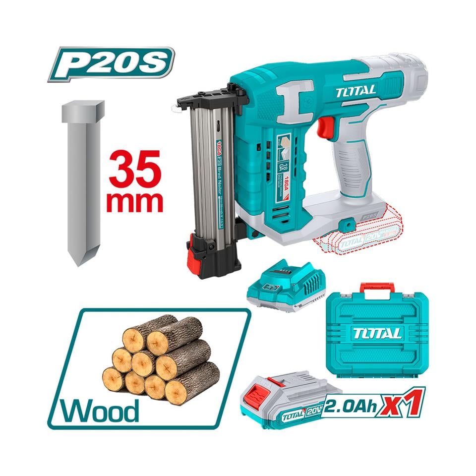 TOTAL Li-Ion Akülü Çivi Tabancası F15-35 - TCBNLI3508