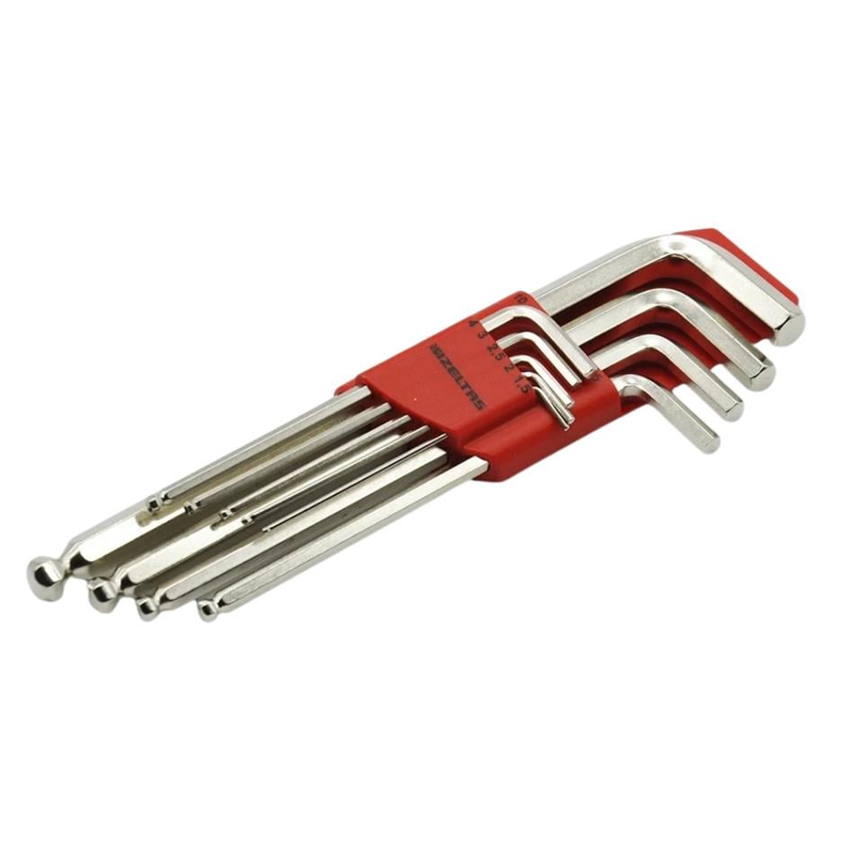 İZELTAŞ YUVARLAK BAŞLI ALLEN ANAHTAR TAKIMI ALTI KÖŞE UZUN BOY 9 PARÇA