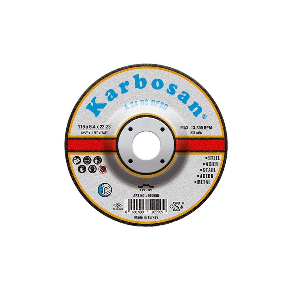 KARBOSAN 115X6.4X22.23 METAL TAŞLAMA TAŞI