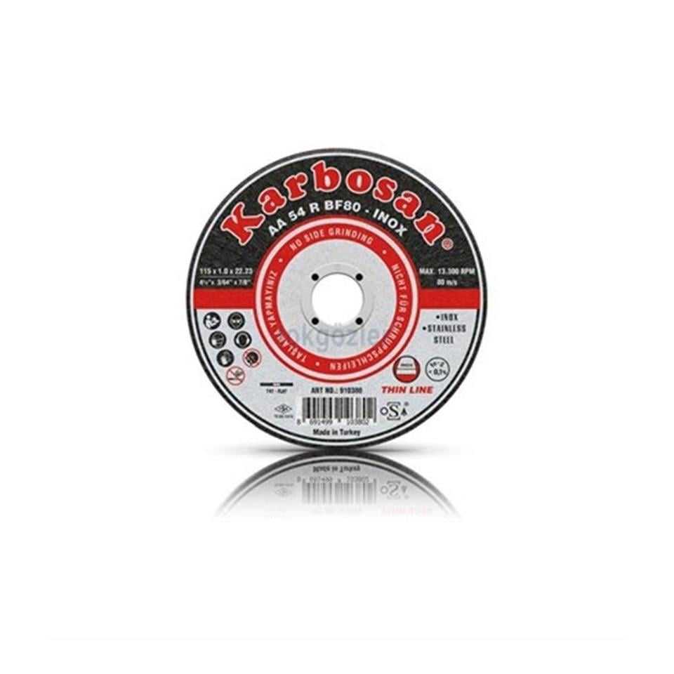 KARBOSAN 180X1.9X22.23 İNOX İNCE KESME TAŞI