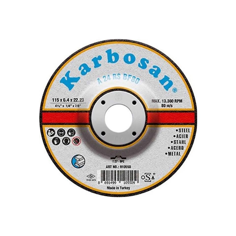 KARBOSAN 180X6.4X22.23 METAL TAŞLAMA TAŞI