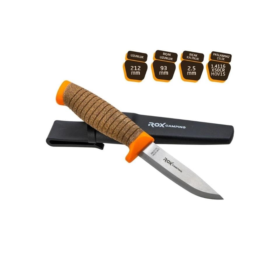 ROX CAMPİNG PASLANMAZ ÇELİK BIÇAK ROX153CAMP0321
