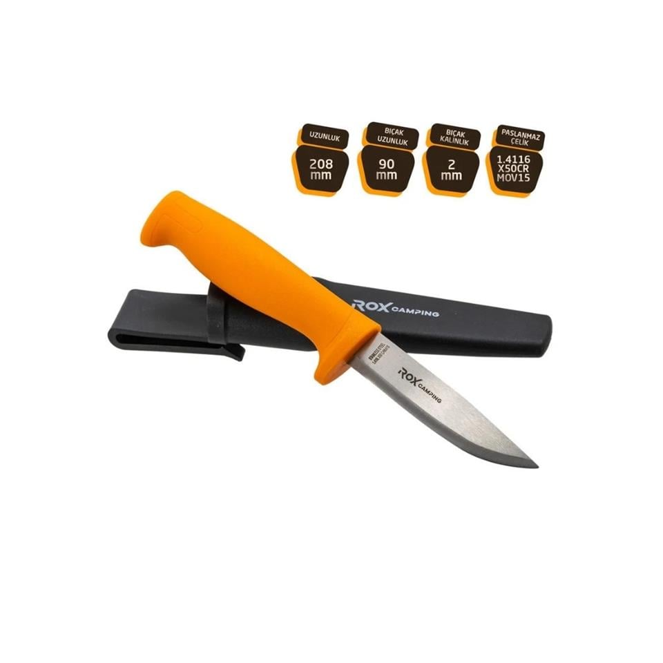 ROX CAMPİNG PASLANMAZ ÇELİK BIÇAK ROX153CAMP0320