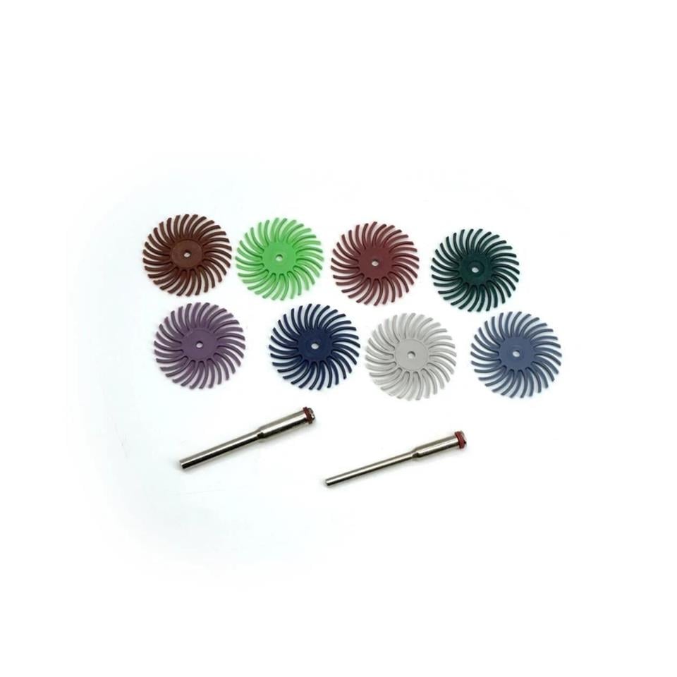 Rox Wood 0085 Gravür Polisaj Parlatma Zımpara Seti 10 Parça Kıl Disk 153ROX0085