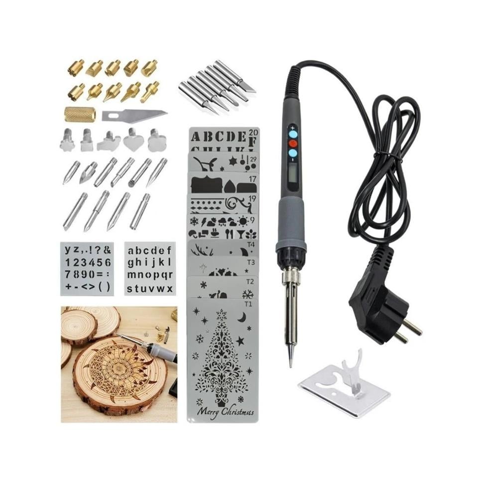 Rox Wood 0143 46 Parça Pro Ahşap Yakma ve Hobi Seti 60 Watt 153ROX0143