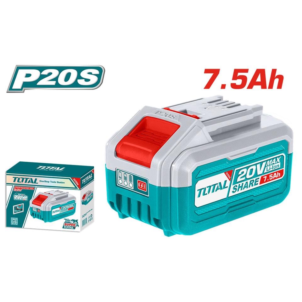 TOTAL 7.5 Ah 20V Li-Ion Batarya - TFBLI2075