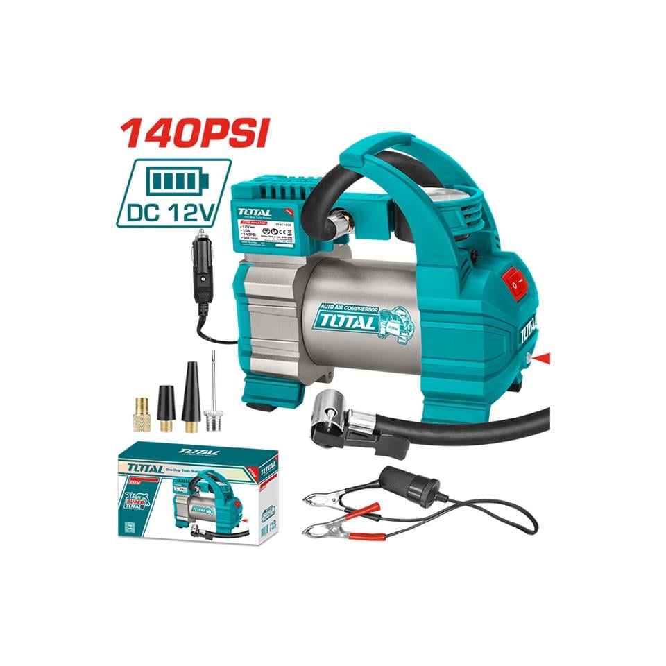 TOTAL Araç Hava Kompresörü 140 PSI - TTAC14061