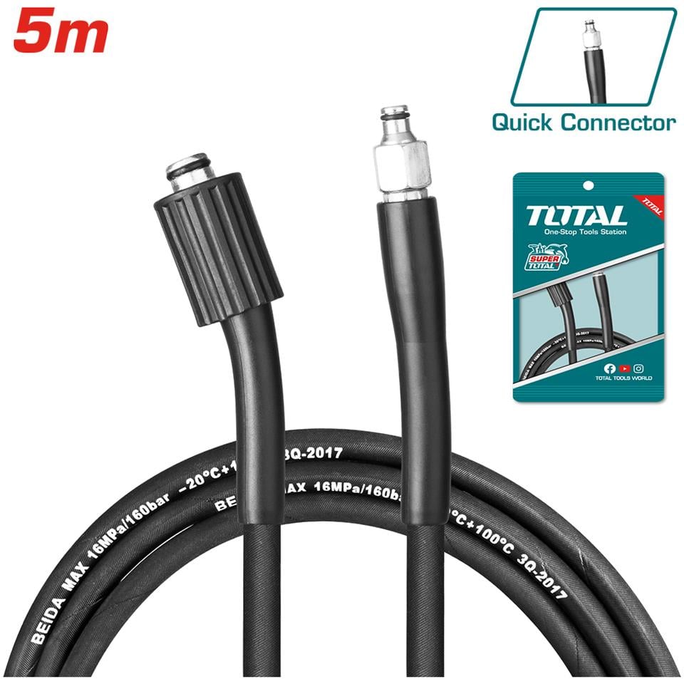 TOTAL Basınçlı Yıkama Hortumu 5M - TGTHPH526
