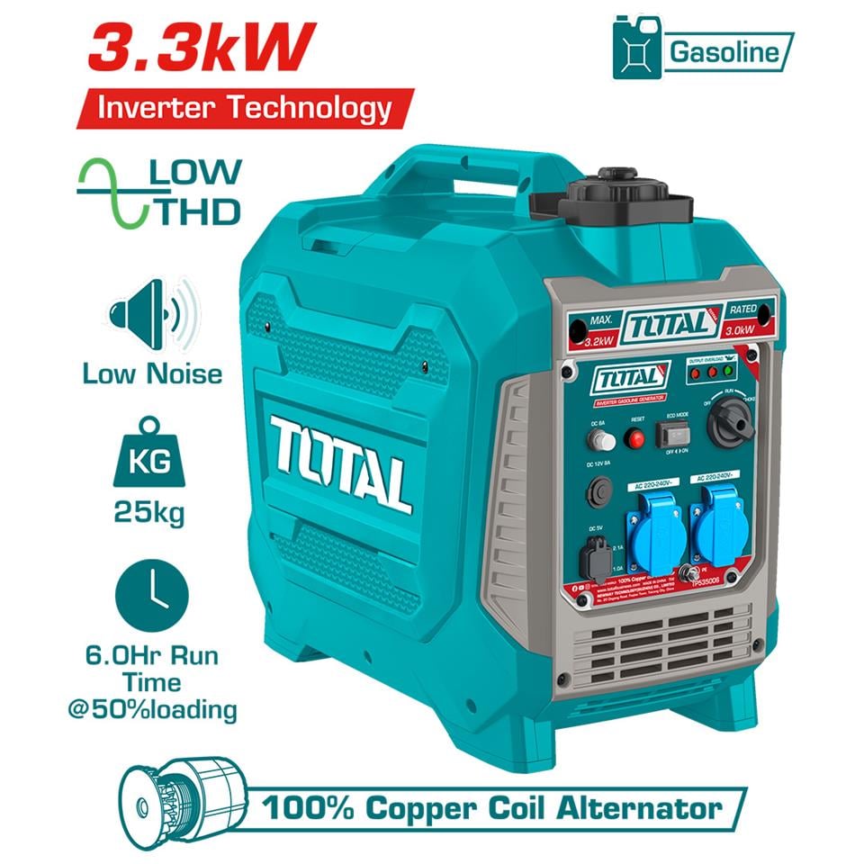 TOTAL Benzinli Jeneratör 3.3KW - TP535006