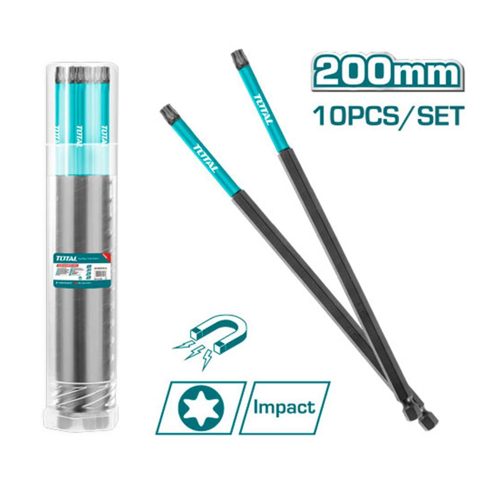 TOTAL Darbeli 200mm T25 TORX Bits Ucu - TACIM16T2583