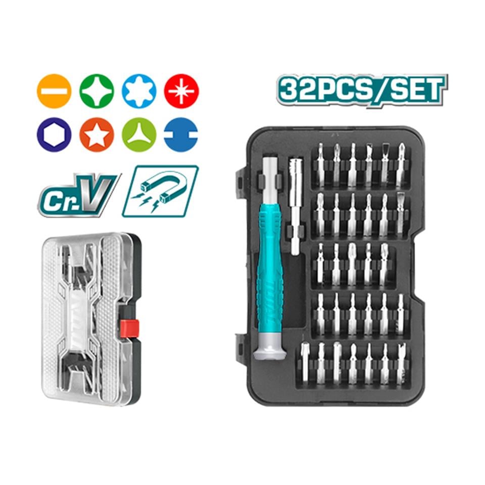 TOTAL Hassas Tornavida Seti (32 Parça) - THT250PS0321