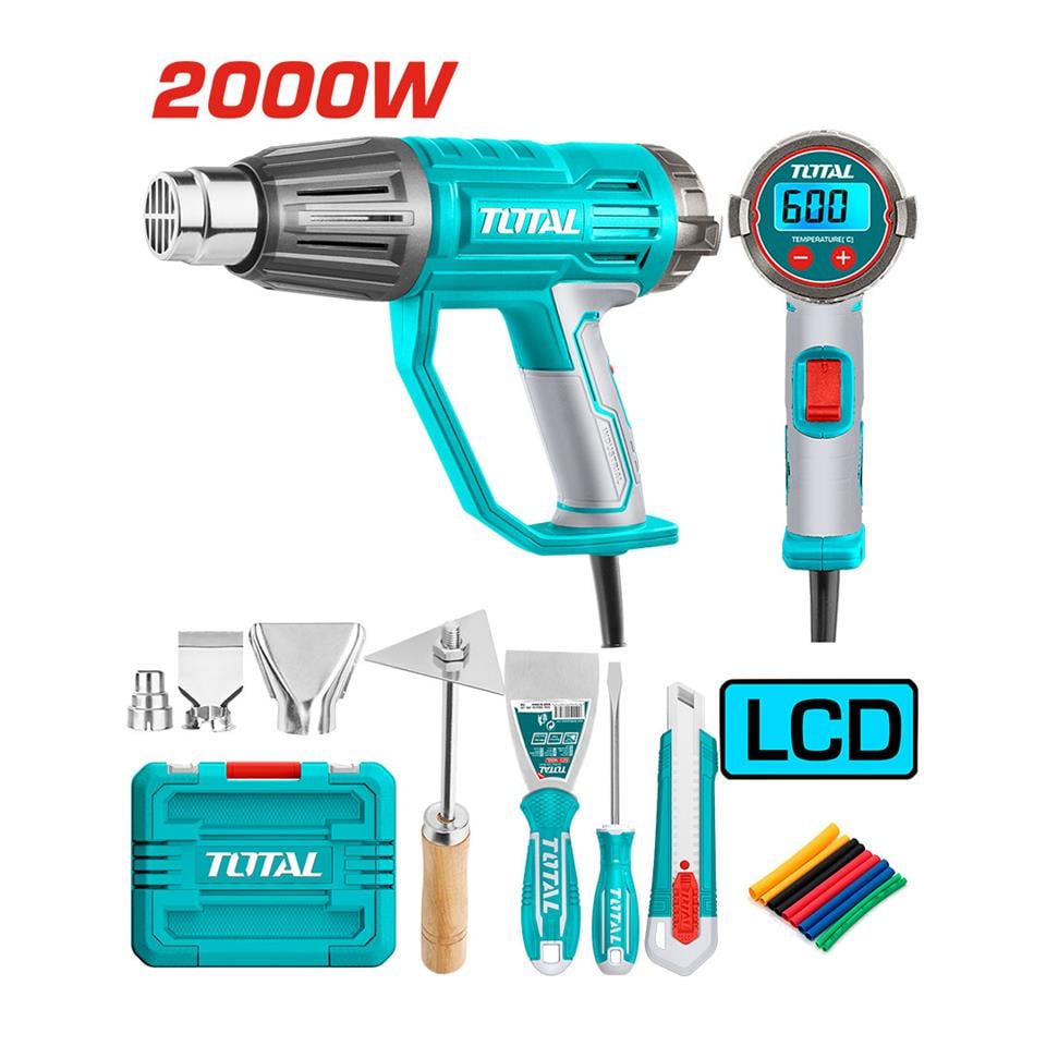 TOTAL LED Gösterge Sıcak Hava Tabancası - TB200561