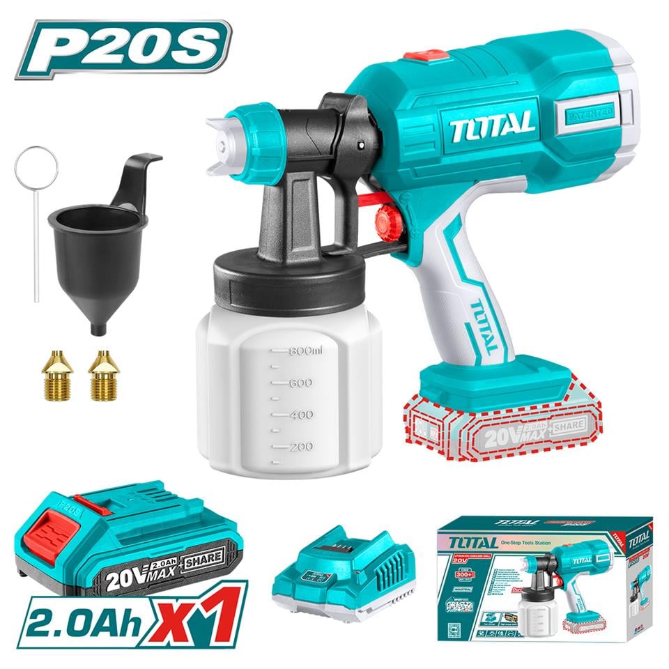 TOTAL Li-Ion Akülü Boya Tabancası - TSGLI20406