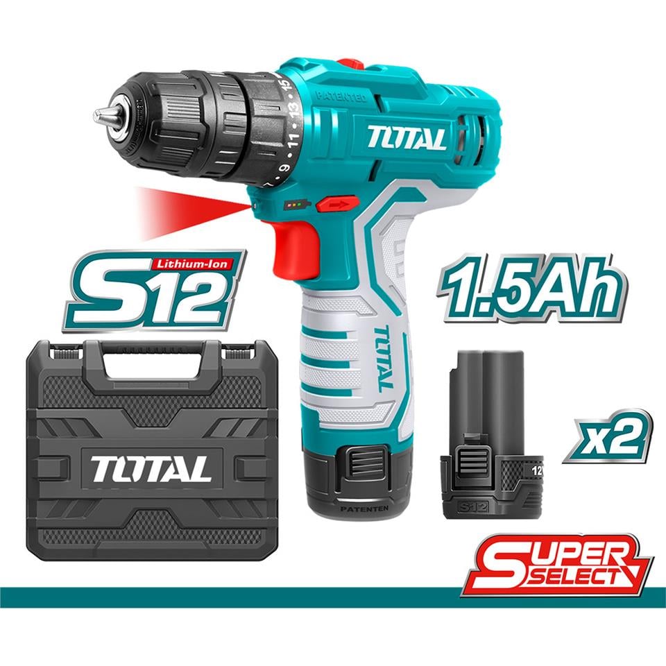 TOTAL Li-ion Akülü Darbeli Matkap