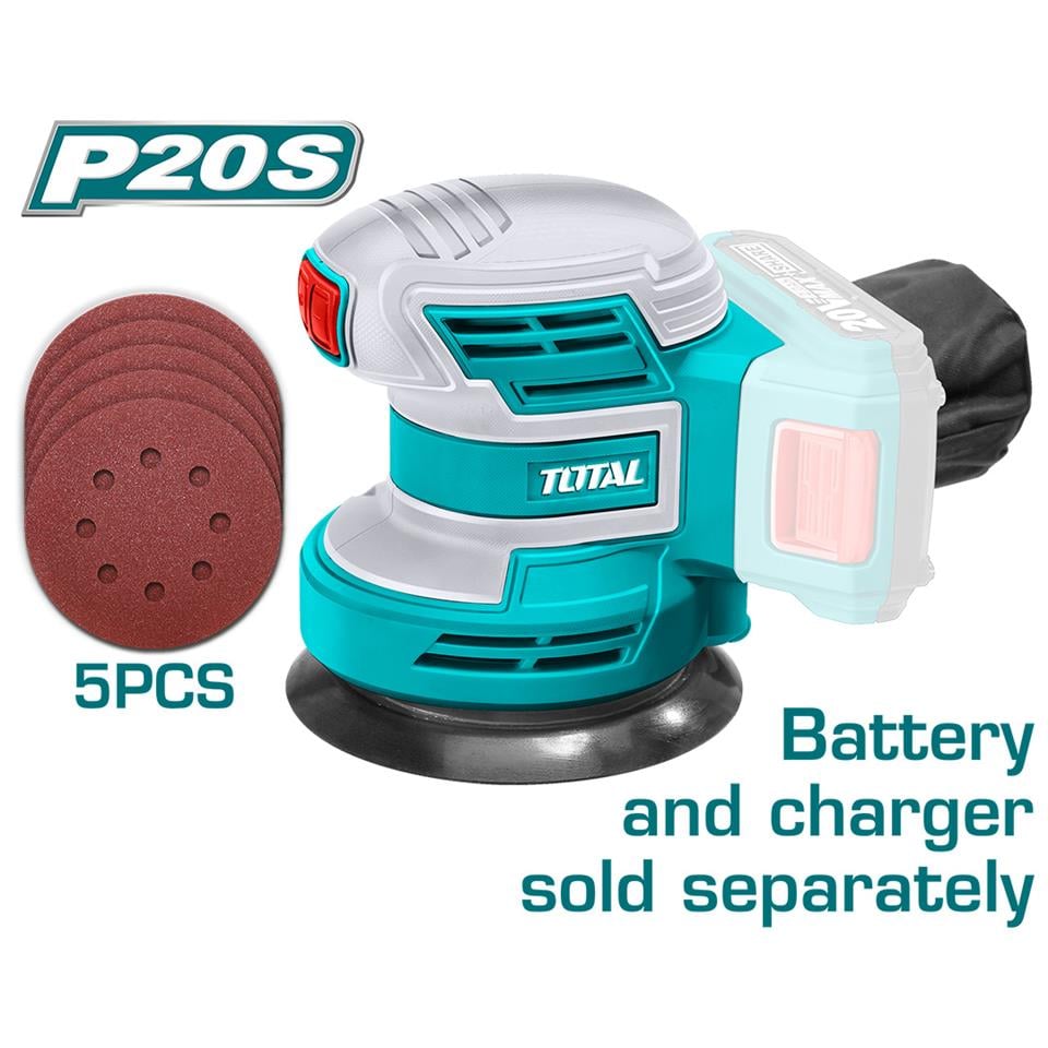 TOTAL Li-Ion Akülü Ekzantrik Zımpara Solo - TROSLI2001