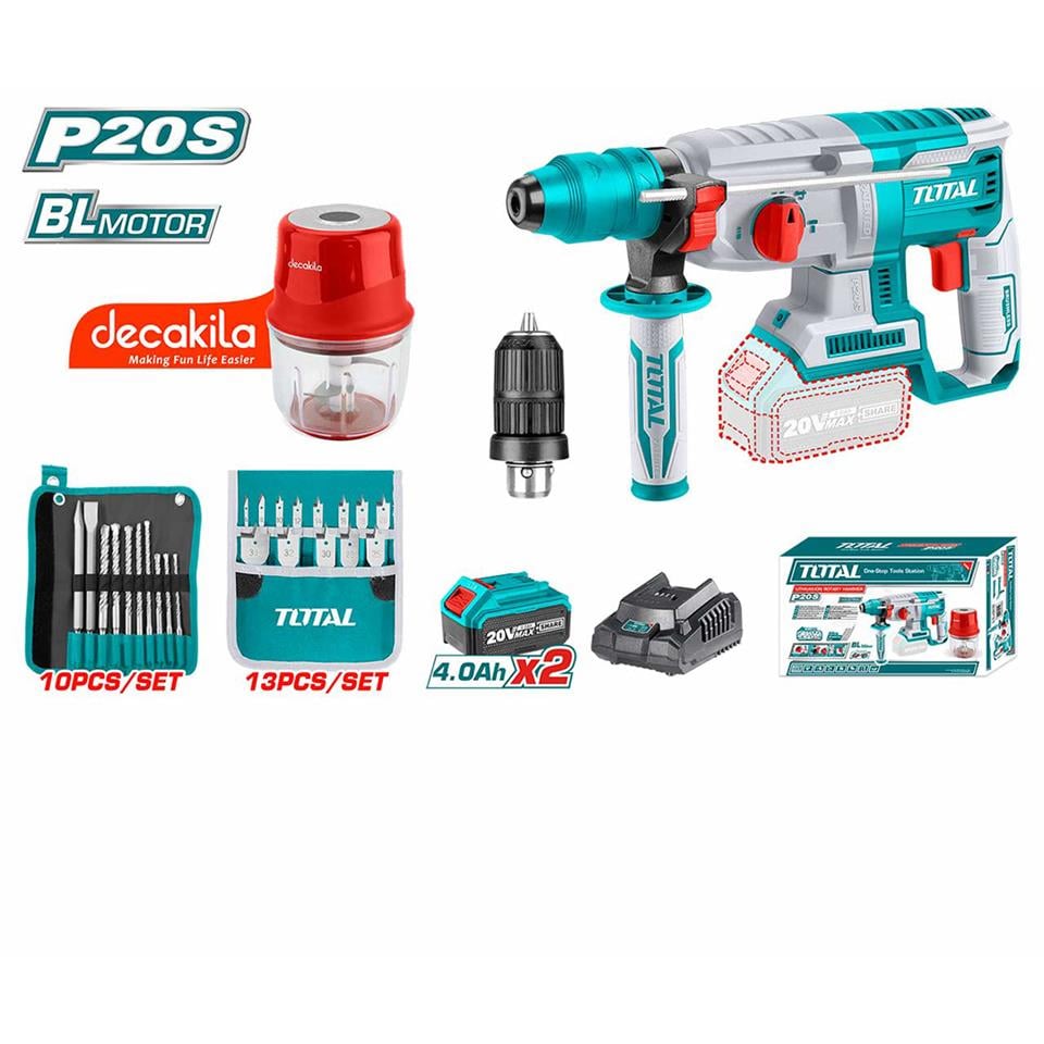 TOTAL Li-Ion Akülü Kırıcı Delici Seti - TOSLI23031E