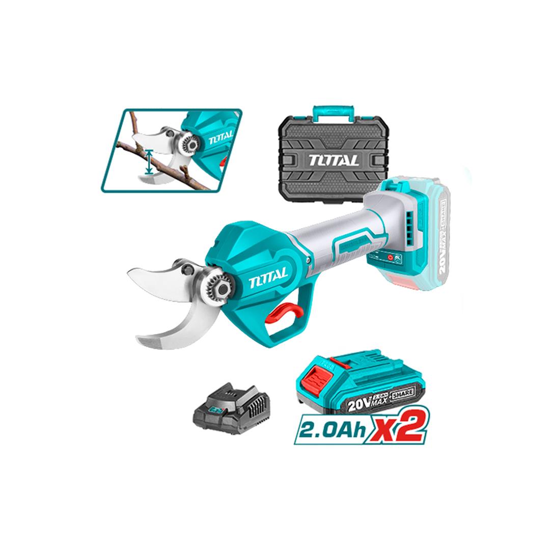 Total Li-On Akülü Budama Bağ Makası 20v 2x2ah
