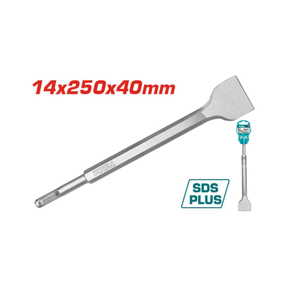 TOTAL SDS Plus Yassi Keski 14 x 250 x 40mm - TAC15121412