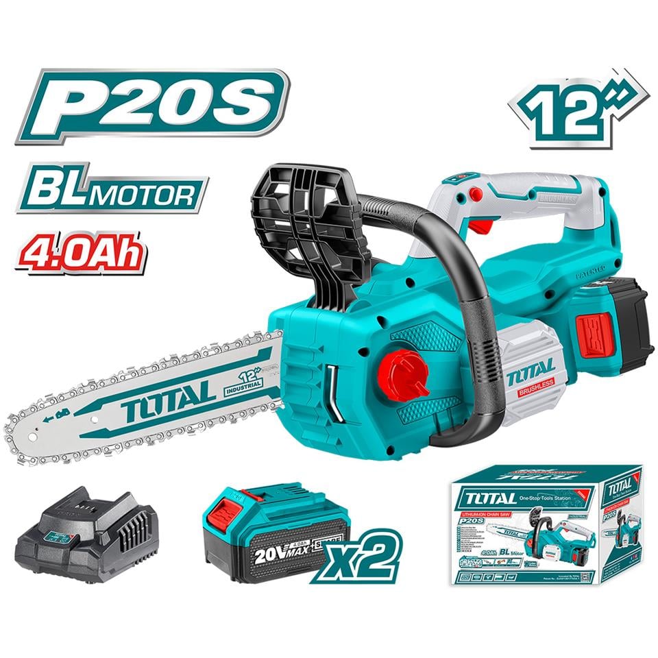 Total TGSLI201286 - Li-Ion Akülü Zincirli Testere