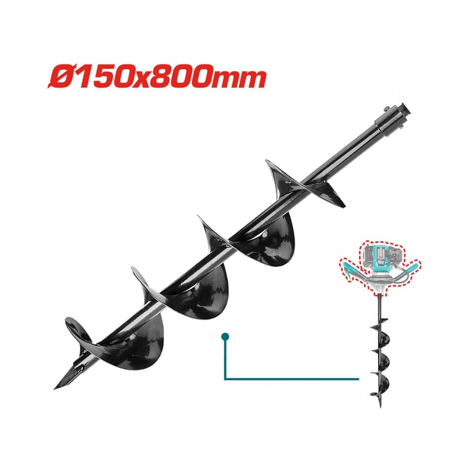 TOTAL Toprak Burgu Ucu 150x800mm - TEA55221-2