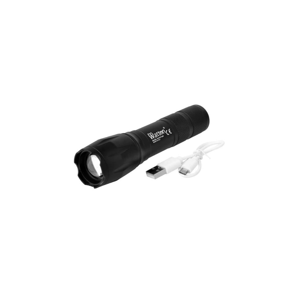 WATTON POWERBANK ÖZELLİKLİ UZUN MENZİLLİ EL FENERİ WT-039