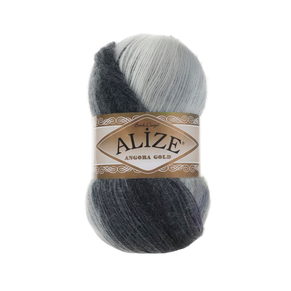 Alize Angora Gold Batik Yarn 100g 1900 – Gradient Wool Blend Yarn for Knitting & Crochet Projects