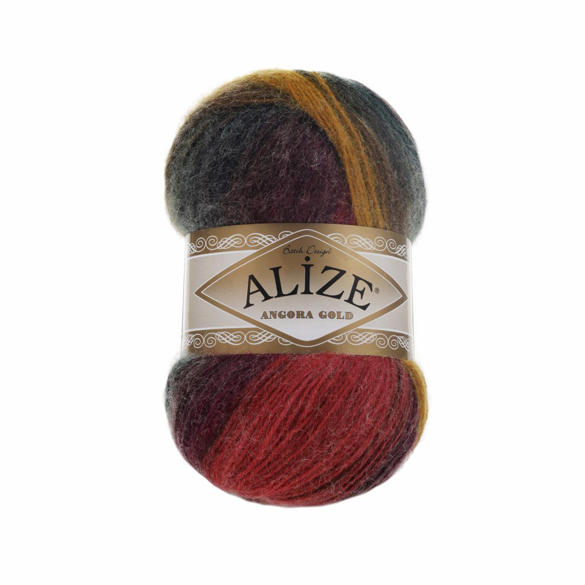 Alize Angora Gold Batik Yarn 100g 3368 – Gradient Wool Blend Yarn for Knitting & Crochet Projects