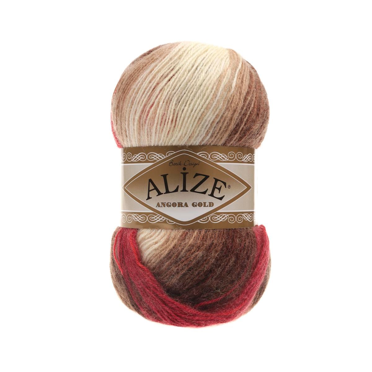 Alize Angora Gold Batik Yarn 100g 4574 – Gradient Wool Blend Yarn for Knitting & Crochet Projects