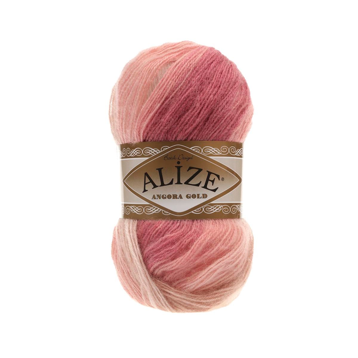 Alize Angora Gold Batik Yarn 100g 5652 – Gradient Wool Blend Yarn for Knitting & Crochet Projects