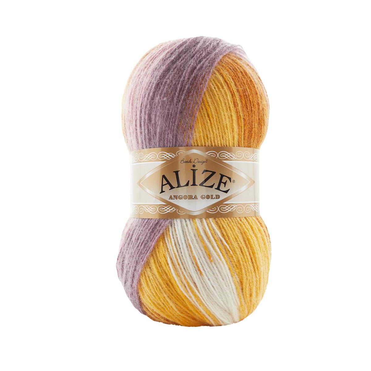 Alize Angora Gold Batik Yarn 100g 7921 – Gradient Wool Blend Yarn for Knitting & Crochet Projects