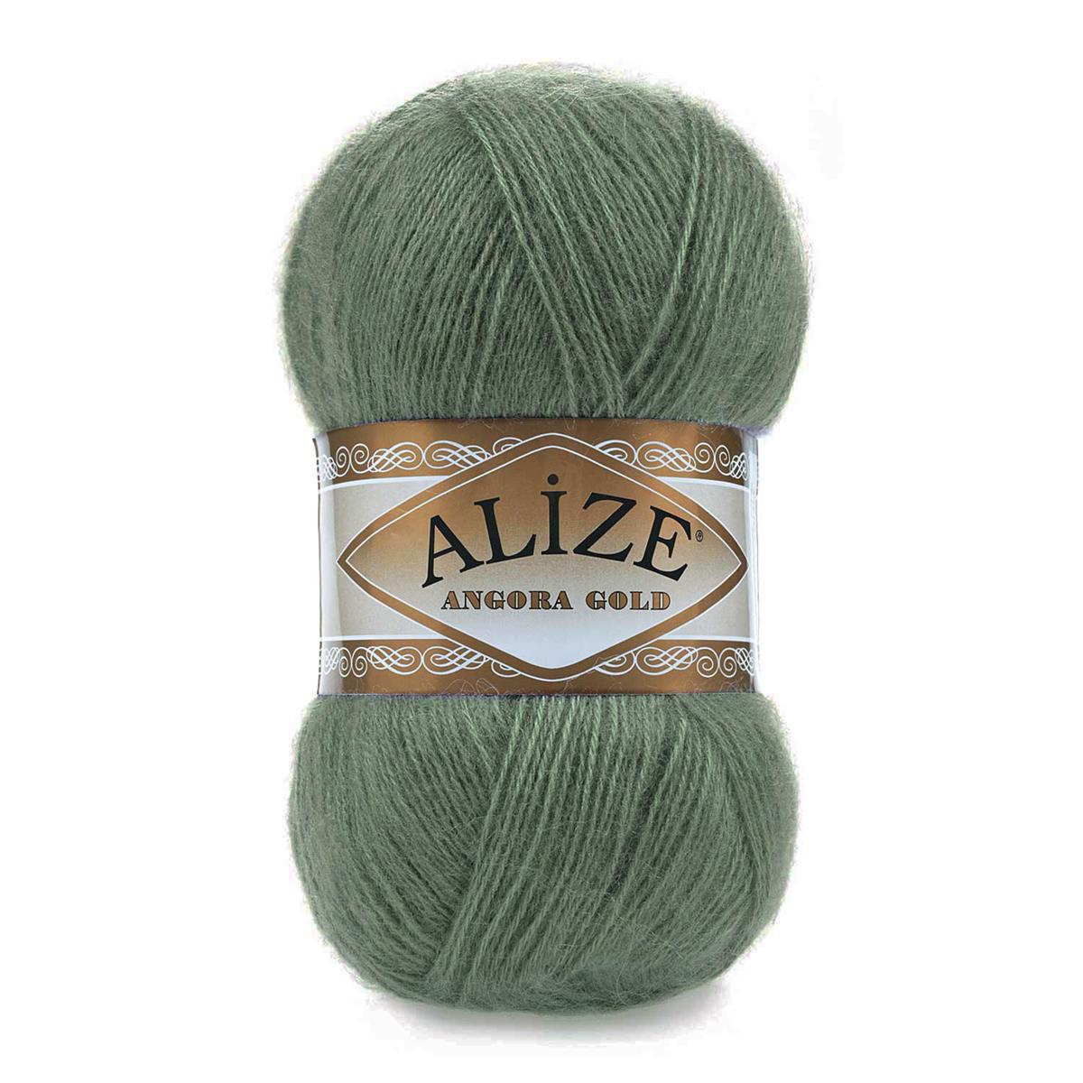 Alize Angora Gold Yarn 100g 180 – Lightweight Wool Blend Yarn for Knitting & Crochet Projects