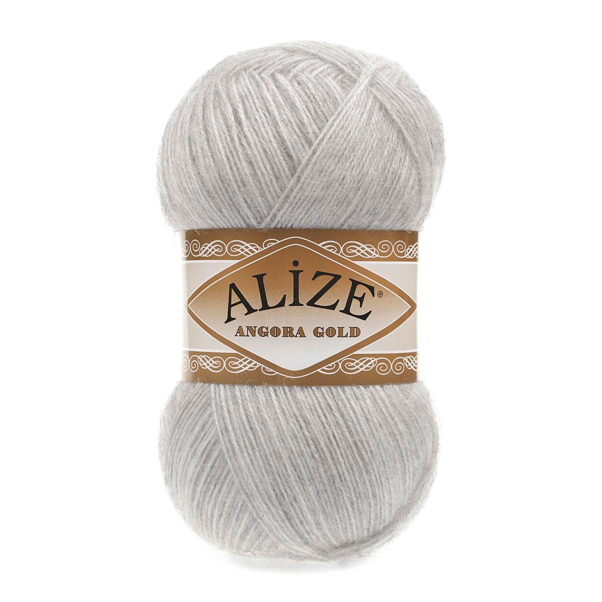 Alize Angora Gold Yarn 100g 208 – Lightweight Wool Blend Yarn for Knitting & Crochet Projects