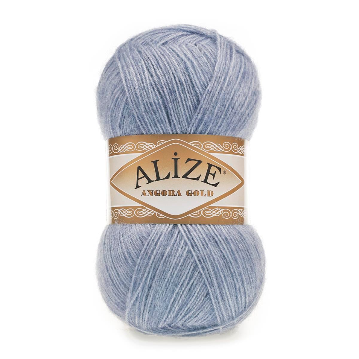 Alize Angora Gold Yarn 100g 221 – Lightweight Wool Blend Yarn for Knitting & Crochet Projects