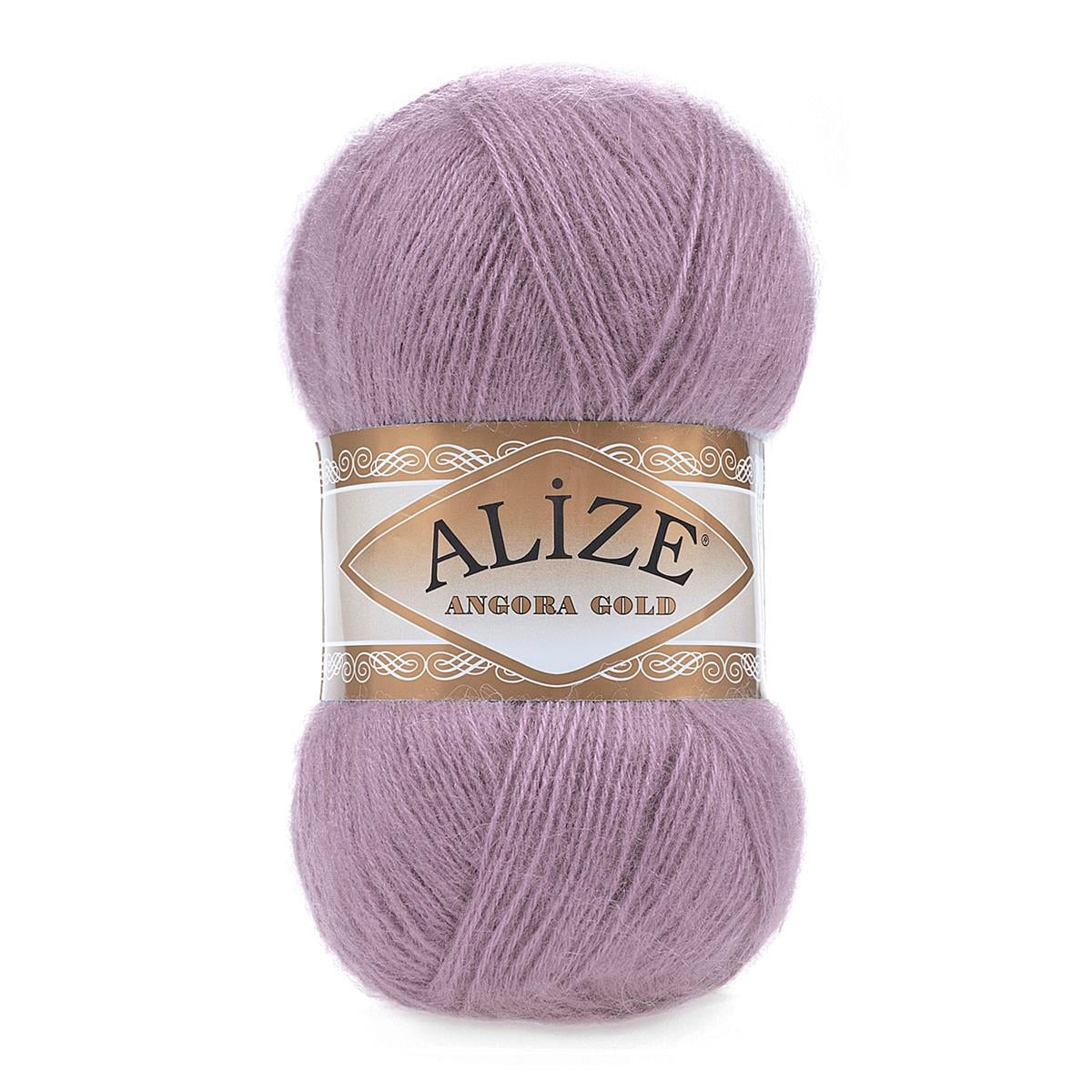 Alize Angora Gold Yarn 100g 312 – Lightweight Wool Blend Yarn for Knitting & Crochet Projects