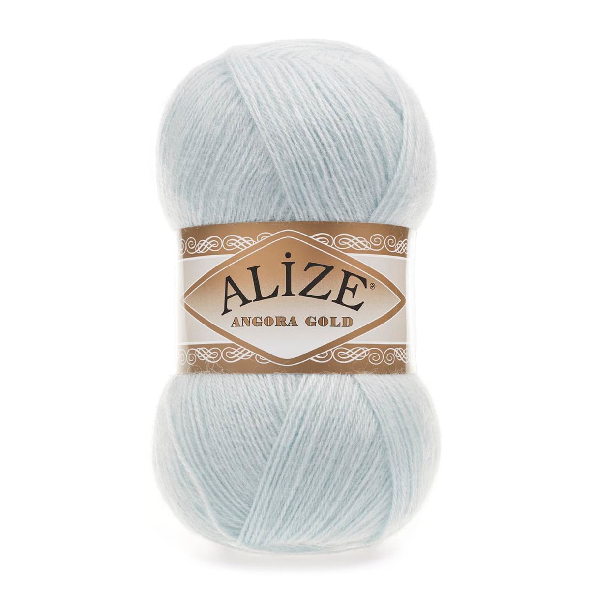 Alize Angora Gold Yarn 100g 514 – Lightweight Wool Blend Yarn for Knitting & Crochet Projects