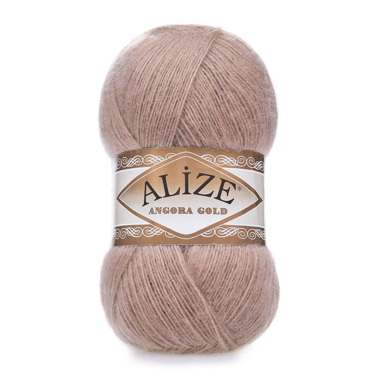 Alize Angora Gold Yarn 100g 542 – Lightweight Wool Blend Yarn for Knitting & Crochet Projects