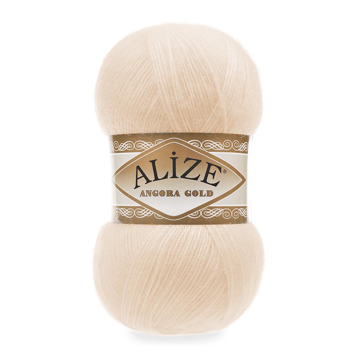 Alize Angora Gold Yarn 100g 681 – Lightweight Wool Blend Yarn for Knitting & Crochet Projects