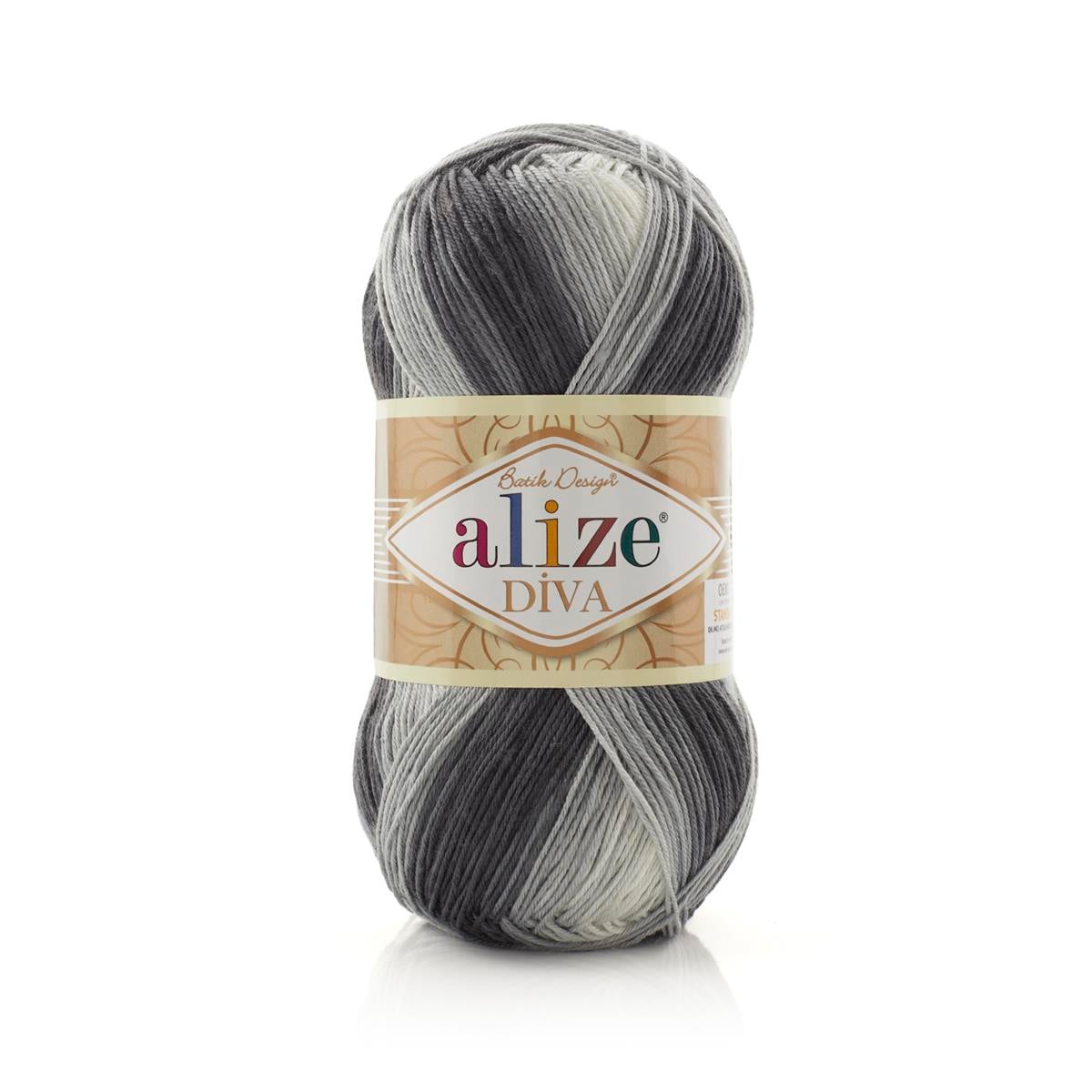 Alize Diva Batik Yarn 100g 1900 – Ombre Microfiber Acrylic Yarn for Knitting & Crochet Projects