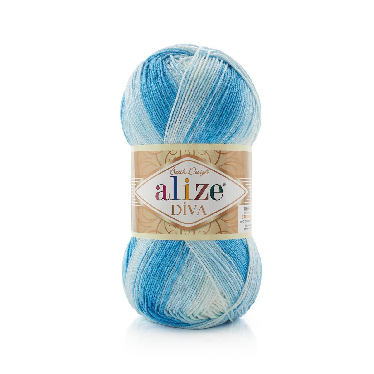 Alize Diva Batik Yarn 100g 2130 – Ombre Microfiber Acrylic Yarn for Knitting & Crochet Projects
