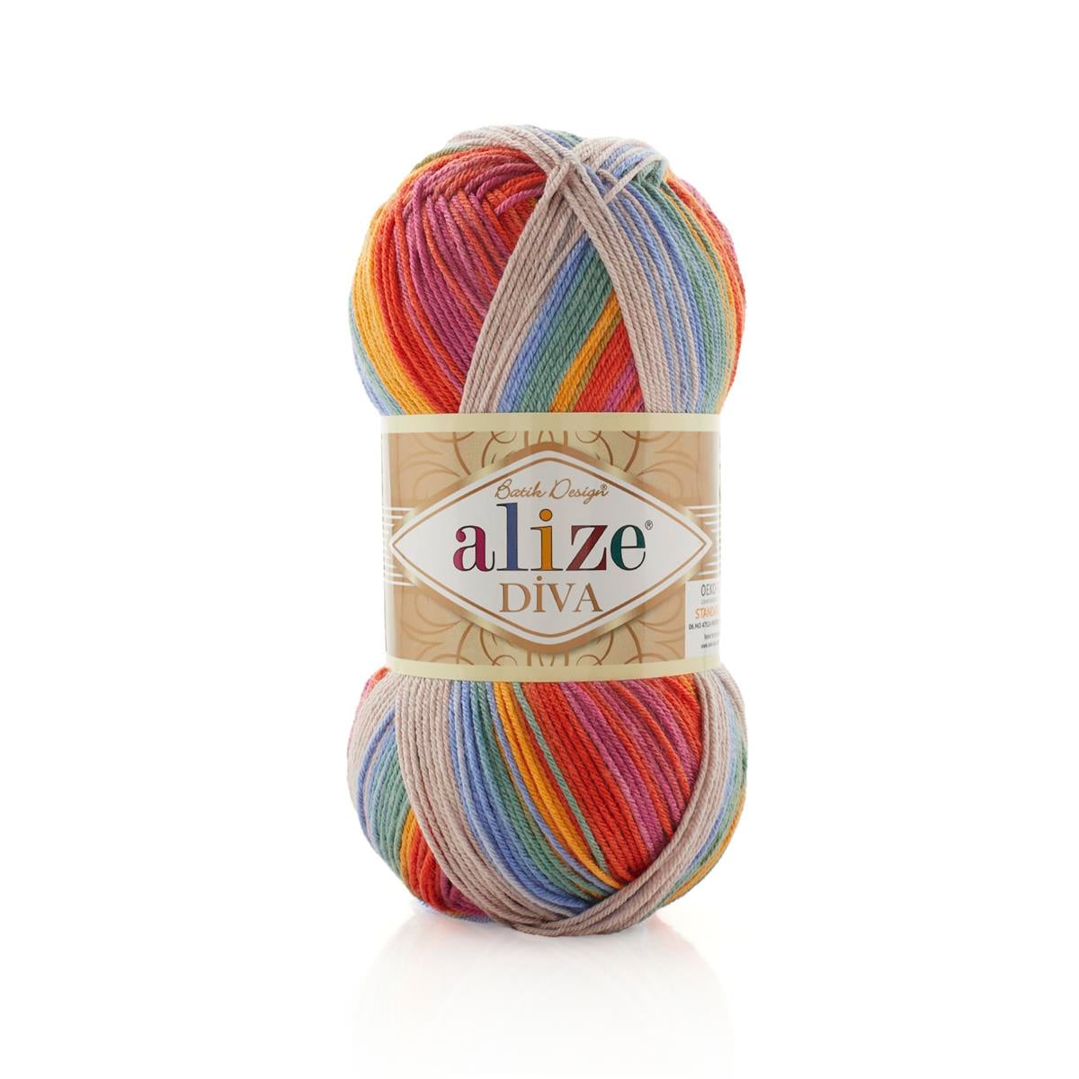 Alize Diva Batik Yarn 100g 3242 – Ombre Microfiber Acrylic Yarn for Knitting & Crochet Projects